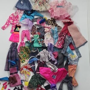 Barbie Doll Clothing & Accessories 50+ Item Lot